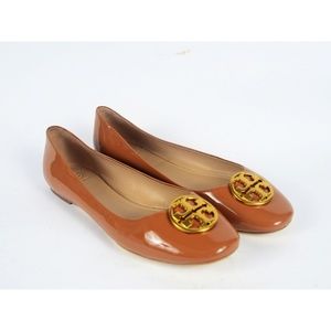 Tory Burch Patent Leather Claire Ballet 10.5